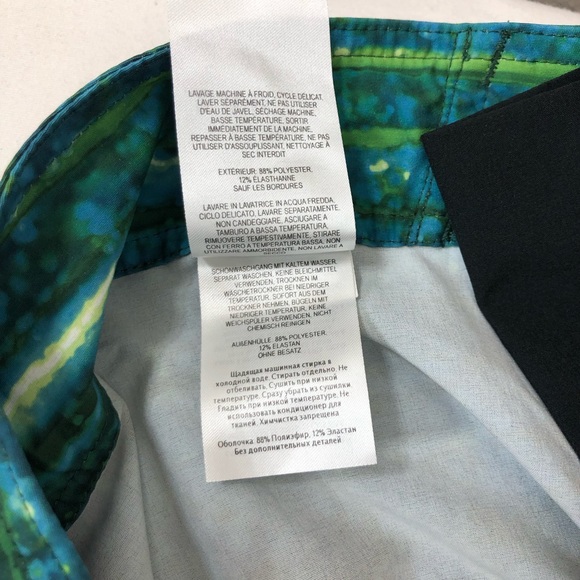 Columbia PFG Mens Linerless Blue Green Swimming Board Short Trunks 38W - Picture 12 of 15